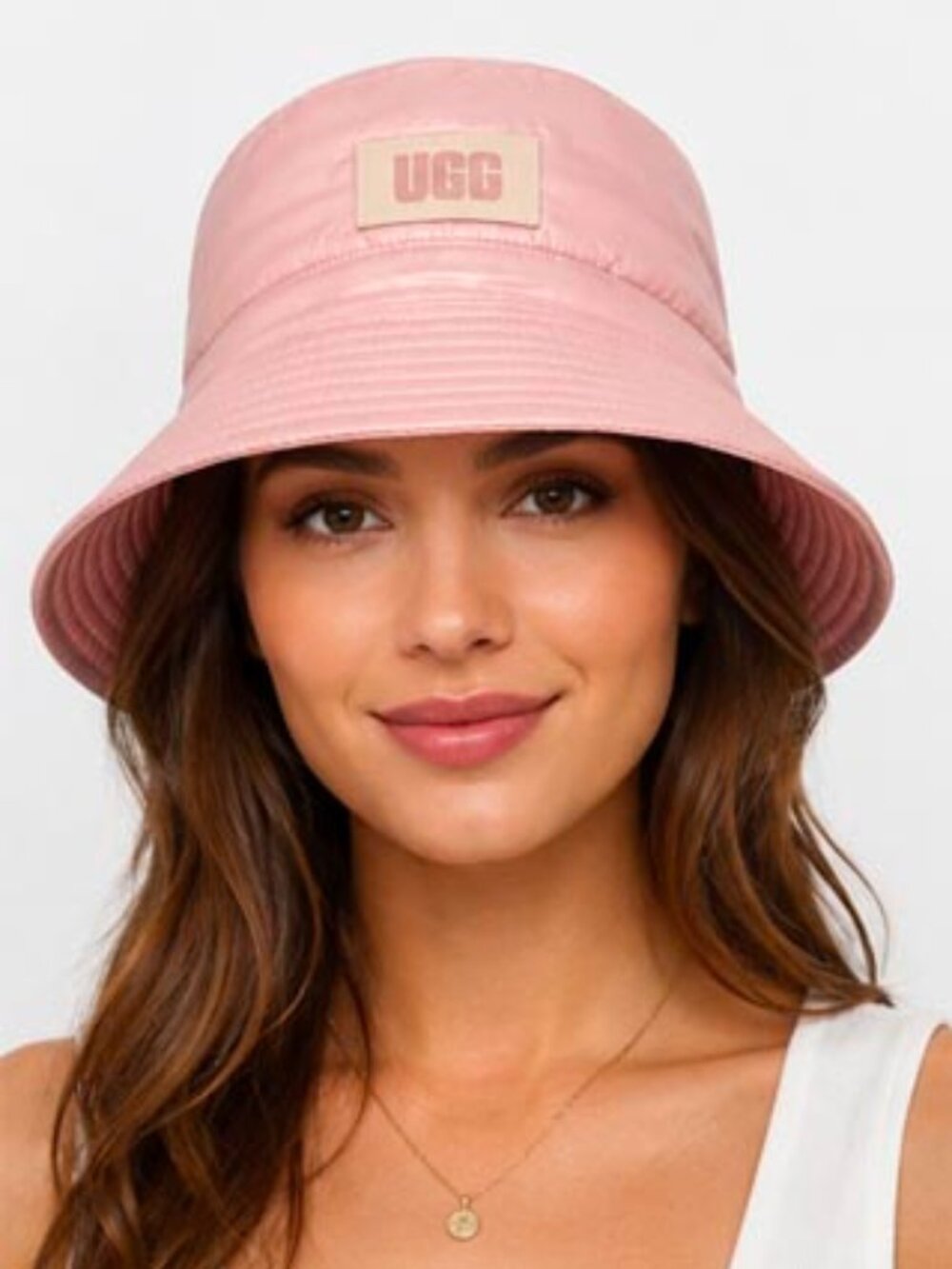 UGG Pink Puffer Bucket Hat – One Size OS/TU
